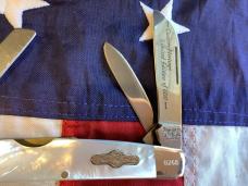Bear & Son 4” Congress w/ Flashy Mother of Pearl Handles in Orig Tin -NOS