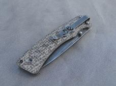 Browning Model 6512 Burlap Micarta Greenish Mint 1/2 Serrated Stone Washed Blade Pocket Clip 