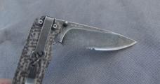 Browning Model 6512 Burlap Micarta Greenish Mint 1/2 Serrated Stone Washed Blade Pocket Clip 