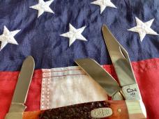 Case xx 1997 Premium Stockman Knife Mdl# 6375 CV w/ Nice Redish Brown Bone Handles -NOS