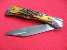 Vintage JAEGER BROS. Stag AERIAL Switchblade Knife