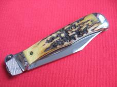 Vintage JAEGER BROS. Stag AERIAL Switchblade Knife