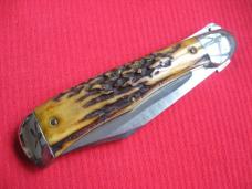 Vintage JAEGER BROS. Stag AERIAL Switchblade Knife