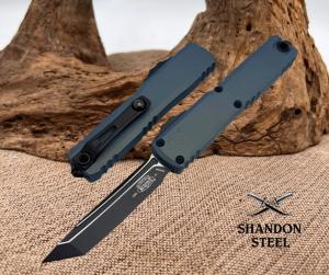 Microtech Ultratech Gen IV T/E Tactical Standard w/ Caspian Blue Handle 11234-1CU