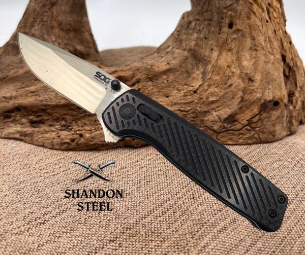 SOG Terminus XR CRYO CTS-BDZ1 Carbon Fiber Handle Flipper Folding Knife (19) SOG Terminus XR CRYO CTS-BDZ1 Carbon Fiber Handle Flipper Folding Knife (19)