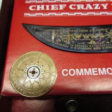 Case XX Chief Crazy Horse Commemorative Knife With Box, Scabbard, Papers 3502/5000