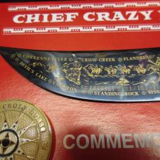 Case XX Chief Crazy Horse Commemorative Knife With Box, Scabbard, Papers 3502/5000