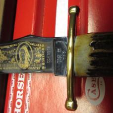 Case XX Chief Crazy Horse Commemorative Knife With Box, Scabbard, Papers 3502/5000