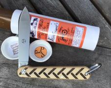 Great Eastern Cutlery Farm & Field 962125 Tractor Knife Traction Jig Muslin Micarta Great Eastern