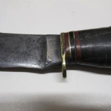 VTG MARBLE'S Gladstone Mi. PAT'D 1916 FIXED BLADE KNIFE Aluminum POMMEL Woodcraft