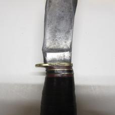 VTG MARBLE'S Gladstone Mi. PAT'D 1916 FIXED BLADE KNIFE Aluminum POMMEL Woodcraft