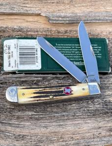 CASE XX ** SFO 2007 STAG TEXAS SHIELD SCROLLED & NUMBERED TRAPPER