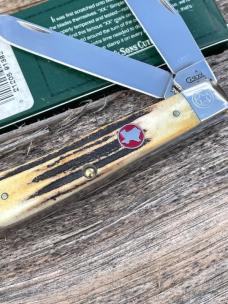 CASE XX ** SFO 2007 STAG TEXAS SHIELD SCROLLED & NUMBERED TRAPPER