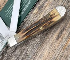 CASE XX ** SFO 2007 STAG TEXAS SHIELD SCROLLED & NUMBERED TRAPPER