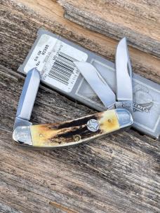 CASE XX ** SFO 2012 STAG TEXAS SHIELD SCROLLED & NUMBERED SOWBELLY
