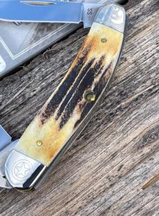CASE XX ** SFO 2012 STAG TEXAS SHIELD SCROLLED & NUMBERED SOWBELLY