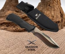 BUCK KNIFE 495 AVID SKINNER RECURVE DROP POINT FIXED HUNTER W SHEATH 2010 USA