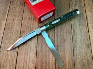 Robeson by Queen Doctors Knife Hunter Green Jigged Bone 1 of 200