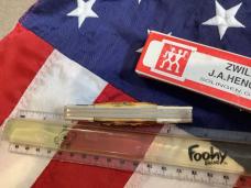 J A Henckels Congress Knife w/ Great Stag Handles - NOS in Replacement Box