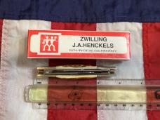 J A Henckels Congress Knife w/ Great Stag Handles - NOS in Replacement Box
