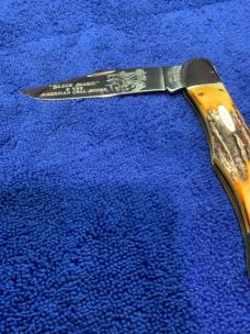 Case XX 5165 SS Stag Folding Hunter 1990 Black Magic
