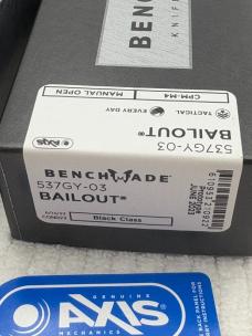 Benchmade 537GY-03 Bailout Prototype June 2023 New In Box Made In USA