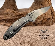 KERSHAW CHIVE (1600) FRAME LOCK FOLDING KNIFE ~ KEN ONION VERY GOOD CONDITION 54