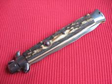Vintage Italian 11" Rostfrei STAG KRISS Stiletto Switchblade Knife.