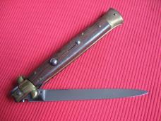Vintage B Rostfrei (Early Beltrame) Italian 11" Rosewood Stiletto Switchblade Knife.