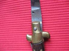 Vintage B Rostfrei (Early Beltrame) Italian 11" Rosewood Stiletto Switchblade Knife.
