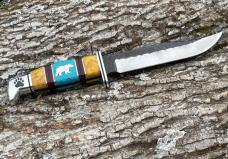 BUCK 119 ** DAVID YELLOWHORSE CUSTOM GRIZZLY TRACKS ARTIST PROOF