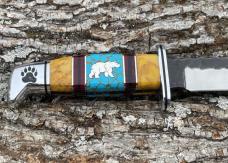 BUCK 119 ** DAVID YELLOWHORSE CUSTOM GRIZZLY TRACKS ARTIST PROOF