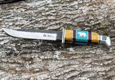 BUCK 119 ** DAVID YELLOWHORSE CUSTOM GRIZZLY TRACKS ARTIST PROOF
