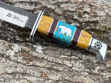 BUCK 119 ** DAVID YELLOWHORSE CUSTOM GRIZZLY TRACKS ARTIST PROOF