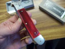 Hubertus Knife Shellpuller Patronenzieher Solingen Germany Rare Red Bone Large Size 11 UNUSED NIB.