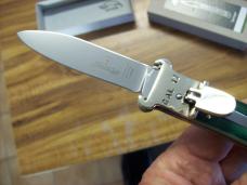 Hubertus Knife Shellpuller Patronenzieher Solingen Germany Rare Green Bone Large Size 11 UNUSED NIB.