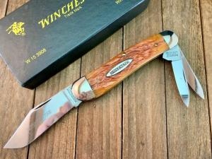 Winchester Split Backspring Whittler 3908 Wine Bone 1997