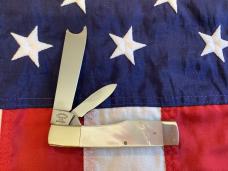 Fight'n Rooster (Heavy Duty) 3 & 1/2+" Gunstock Razor w/ Flashy Mother of Pearl Handles