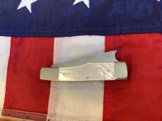 Fight'n Rooster (Heavy Duty) 3 & 1/2+" Gunstock Razor w/ Flashy Mother of Pearl Handles