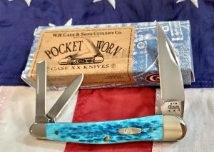 2004 Case xx Whittler Knife (MDL# 6355 WH SS) w/ Sweet Caribbean Blue Bone Handles -NOS & M/NM
