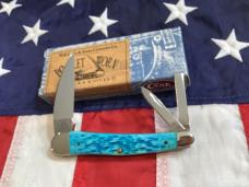 2004 Case xx Whittler Knife (MDL# 6355 WH SS) w/ Sweet Caribbean Blue Bone Handles -NOS & M/NM