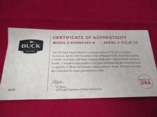 Buck Fixed Blade #  012 of 115 made 2020 President Tour