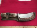 Jim Behring Treeman Knives Custom Stag Handle Fixed Blade
