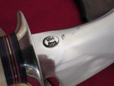  Jim Behring  Treeman Knives Custom Stag Handle Fixed Blade