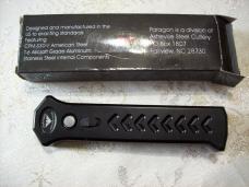 Paragon X OTF Automatic U.S.A. Tanto Partial Serrated S30V Beadblast Bld.W/Safety UNUSED W/Orig. Box