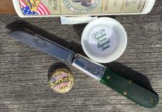 Great Eastern Cutlery 153124 Sheep Foot Barlow Tractor Green Sawcut Bone
