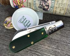 Great Eastern Cutlery 153124 Sheep Foot Barlow Tractor Green Sawcut Bone