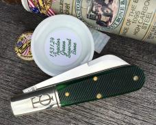 Great Eastern Cutlery 153124 Sheep Foot Barlow Tractor Green Sawcut Bone