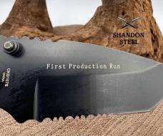 Smith and Wesson CKG107S Tanto Point Partially Serrated Knife G10 Handle (121)