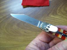 Hubertus Knife Solingen Germany Small Custom 08 Rare Candy Stripe 1 of 1 Lillyput UNUSED 